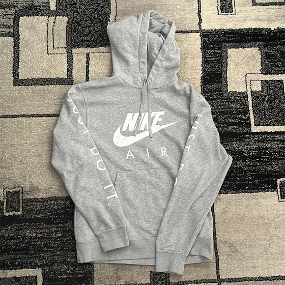 Nike sweater, small, grey and white with “Just Do It” down the sleeves - Picture 1 of 5
